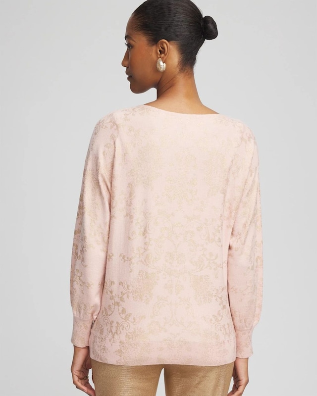 Ecovero Foiled Dolman-Sleeve Pullover - image 3